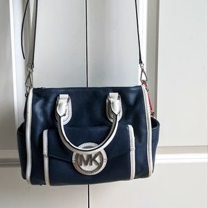 Michael Kors satchel bag with front flap pocket